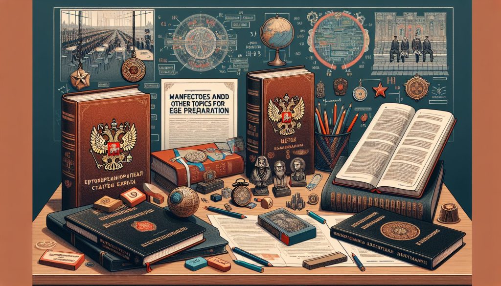 Манифесты и другие темы к ЕГЭ подготовка к ЕГЭ История