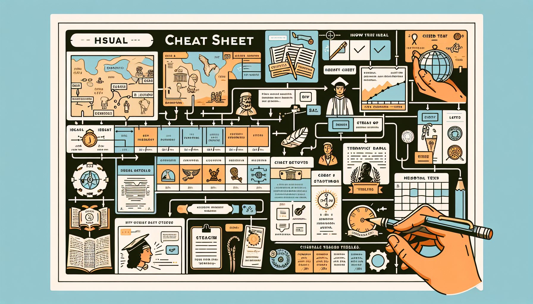 Виды визуальных шпаргалок