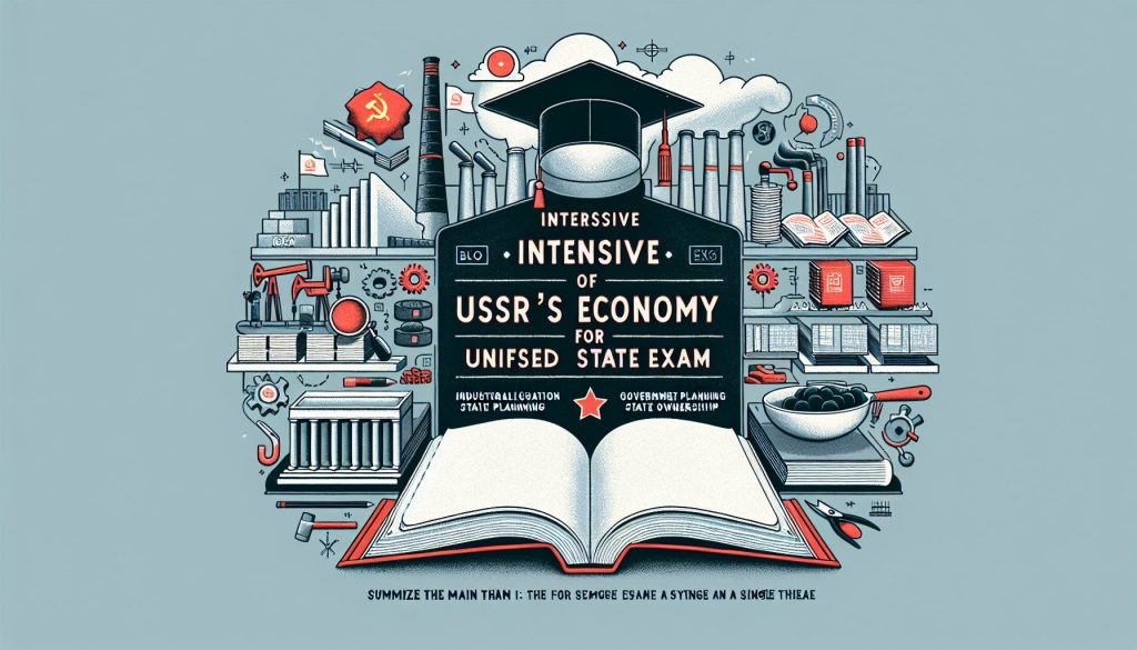 Интенсив: экономика СССР к ЕГЭ