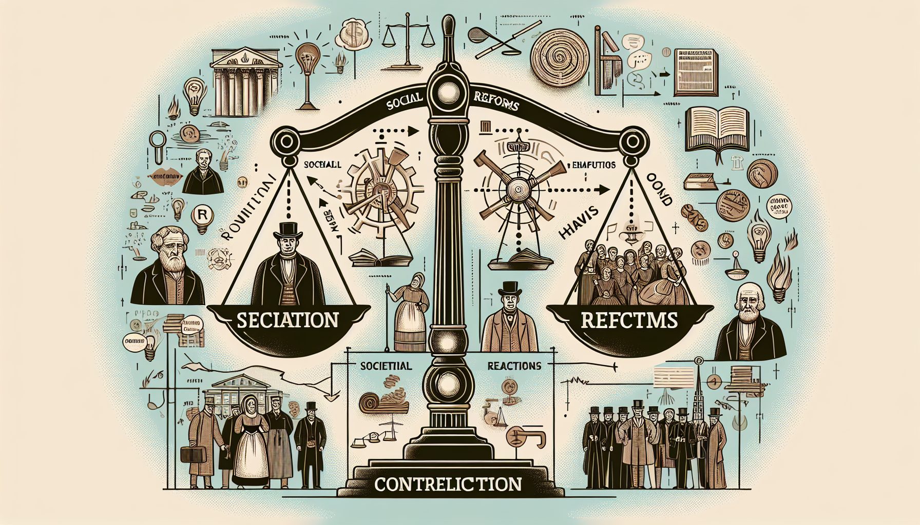 Противоречия и реакция общества